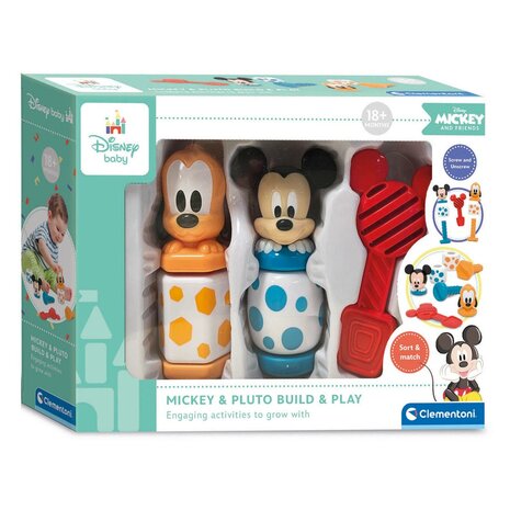 gemakkelijk Wijzer Scheermes Clementoni Disney Baby - Mickey Mouse Bouw & Speel - Het Speelgoedpaleis