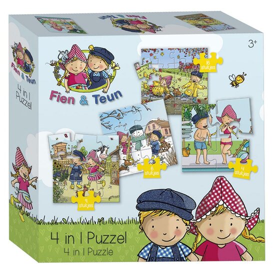 Fien &amp; Teun Puzzel 4in1