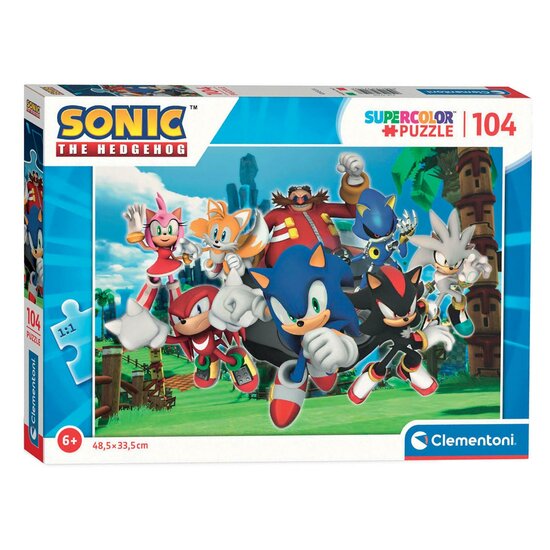 Clementoni Legpuzzel Sonic, 104st.