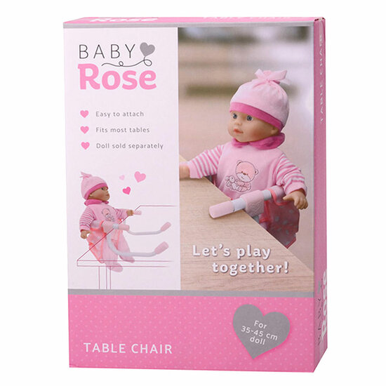versterking Attent auteur Baby Rose Tafelstoel - Het Speelgoedpaleis