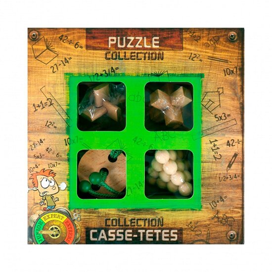 Houten Breinpuzzels Junior, 4st.