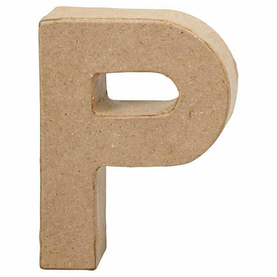 Letter Papier-mach&eacute; - P, 10cm