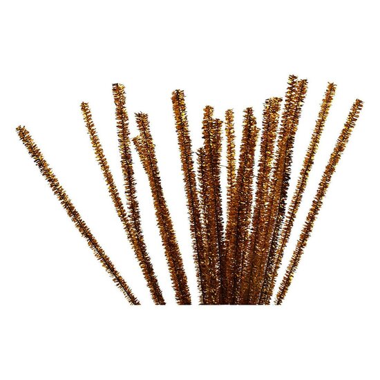 Chenille Goud 30cm, 24st.