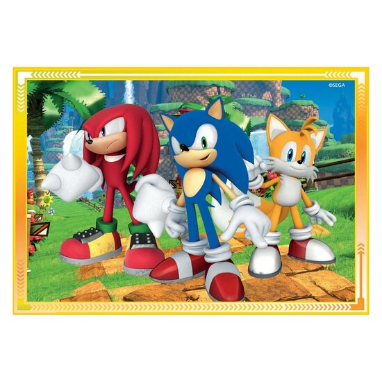 Clementoni Puzzels Sonic, 4in1