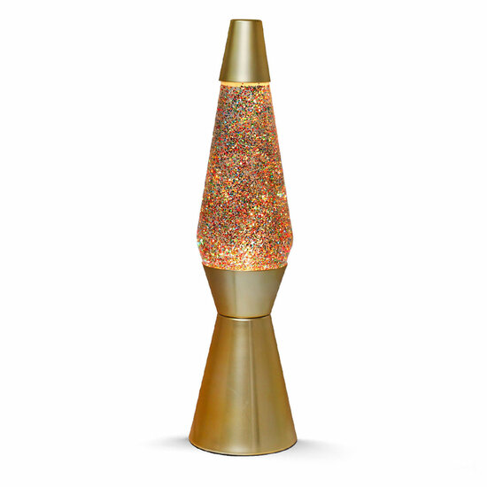 Lavalamp  Gold Glitter, 40cm