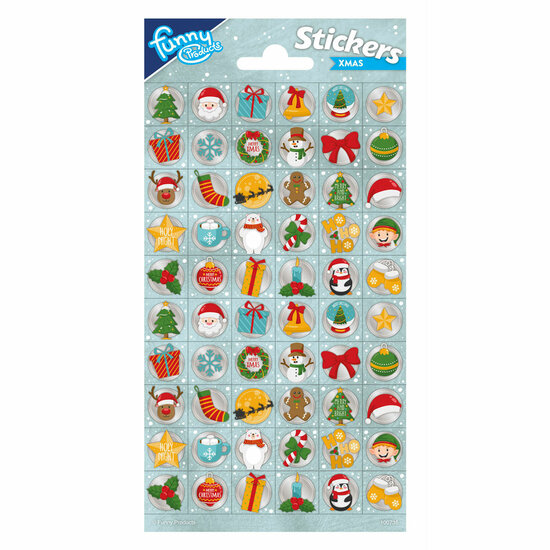 Stickervel Kerst