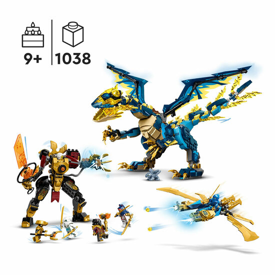 LEGO Ninjago 71796 Elementdraak Vs. De Mecha van de Keizerin