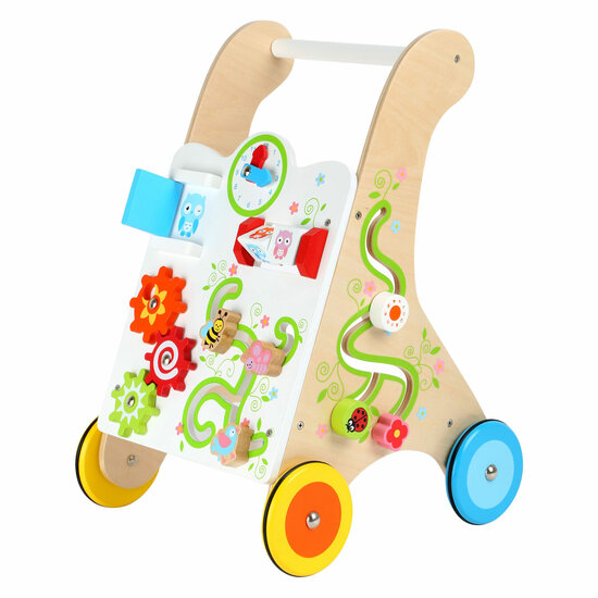 filosoof transactie Monnik Small Foot - Houten Baby Walker Loopwagen Kleurrijk - Het Speelgoedpaleis