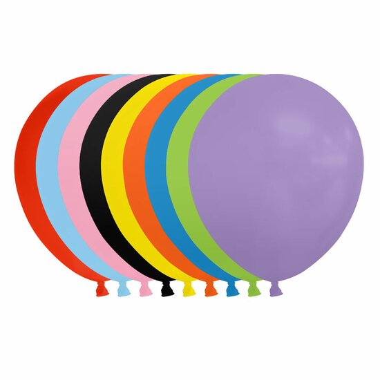 Ballonnen Gemengde Kleuren 13cm, 100st.