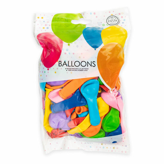 Ballonnen Gemengde Kleuren 13cm, 100st.