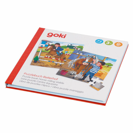 Goki Magnetisch Legpuzzelboek Paardenstal, 40st.