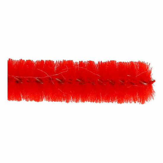 Chenilledraad Rood 30cm, 25st.