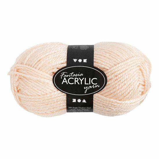 Fantasia Acrylgaren Licht Beige, 80m