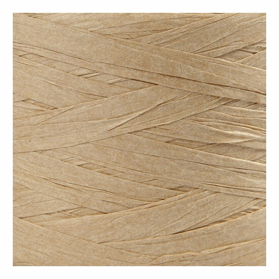 Papier Raffia Garen Zandkleur, 100m