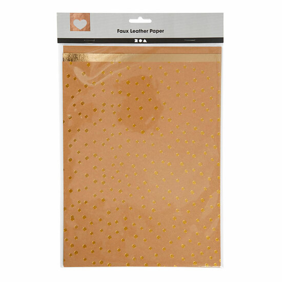 Faux Leather Papier, 3 Vellen