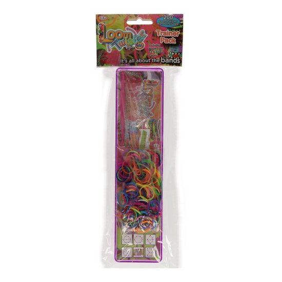 Loom Twister Loombord Paars en Bandjes, 200st.