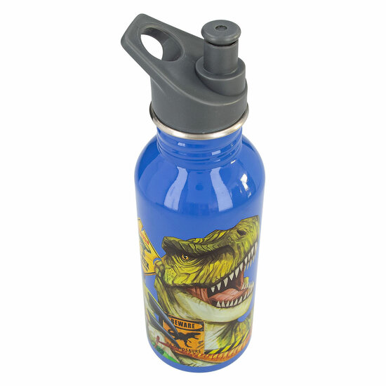 Dino World Drinkfles Blauw