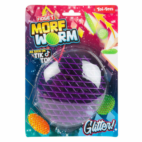 Glitter Morf Worm Fidget