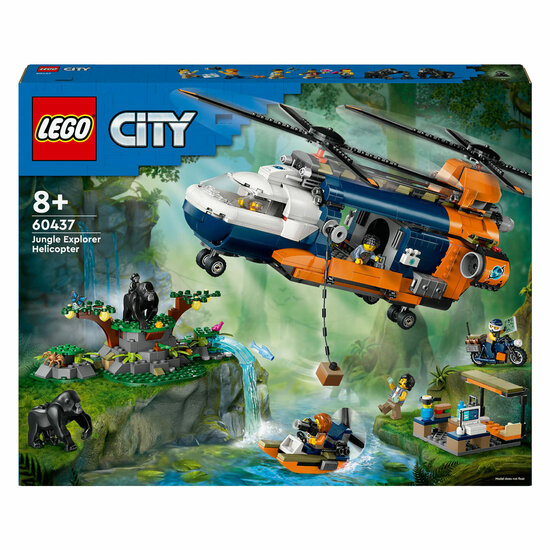 LEGO City 60437 Jungleonderzoekers: Helikopter Bij De Basis