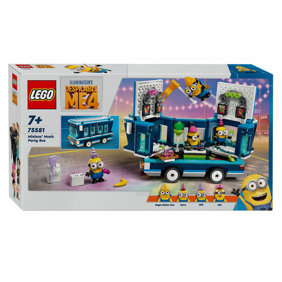 LEGO Despicable Me 75581 Muzikale Feestbus van de Minions