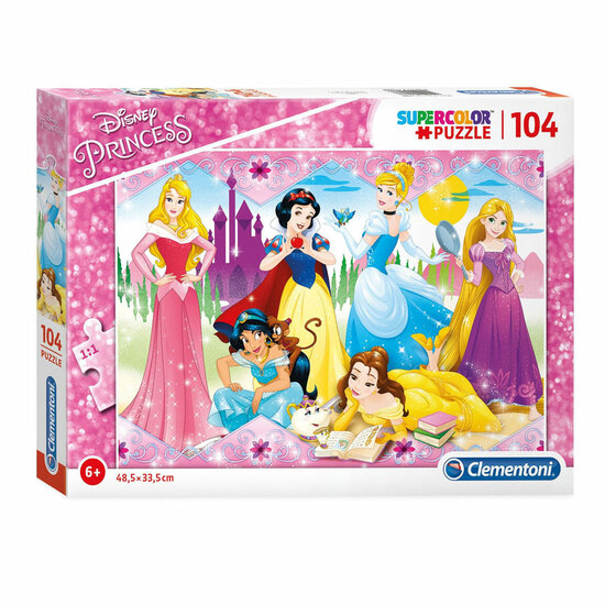 Clementoni Legpuzzel Super Color Disney Prinses, 104st.