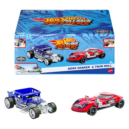 Hot Wheels Pull-back Raceauto&#039;s, 2st.