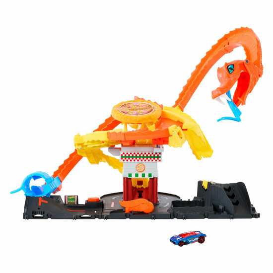 Hot Wheels City Snake &amp; Pizza Shop Speelset