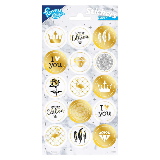 Stickervel Goud