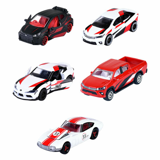 Majorette Toyota Die-Cast Racing Auto&#039;s Giftpack, 5st.