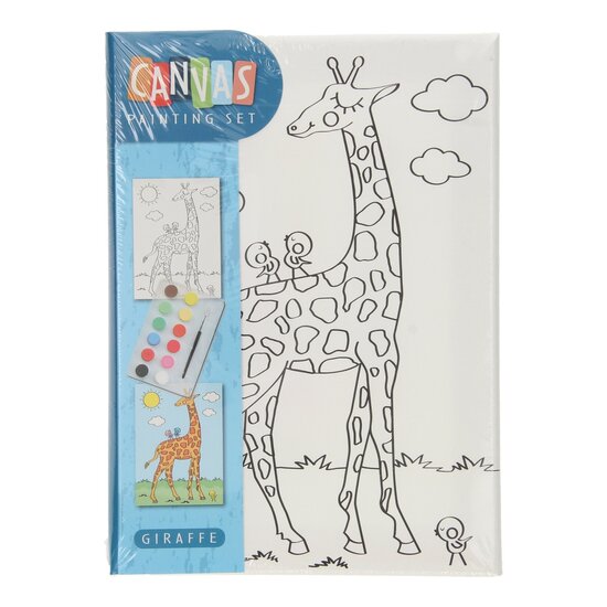 Canvas Schilderset - Giraffe