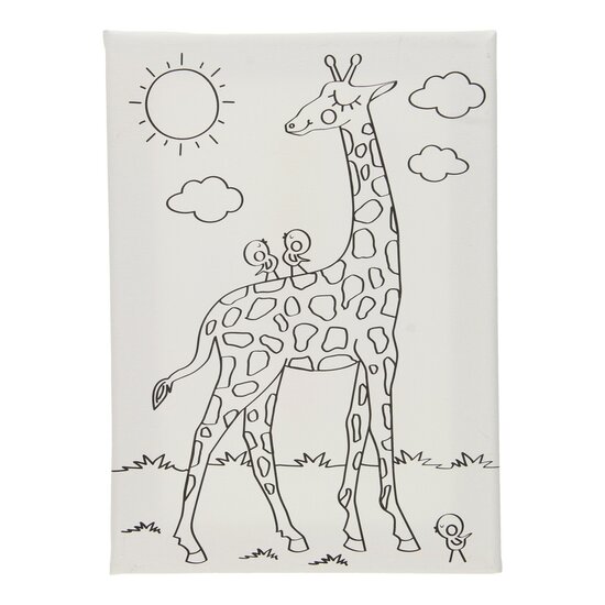 Canvas Schilderset - Giraffe