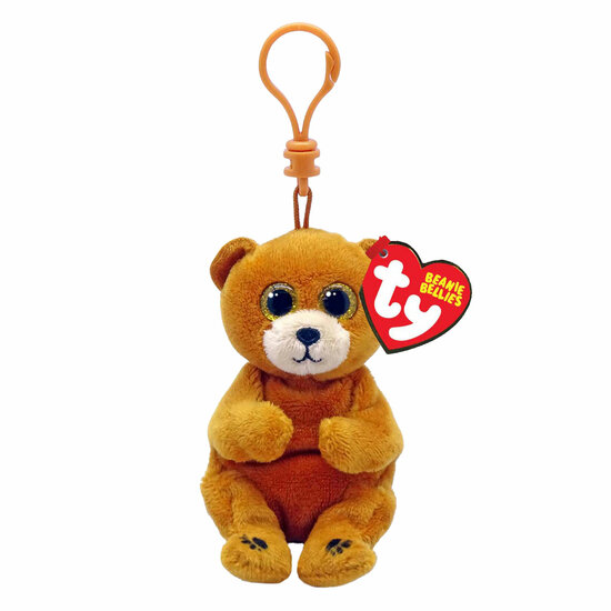 Ty Beanie Babies Bellies Clip Duncan Bear, 10cm