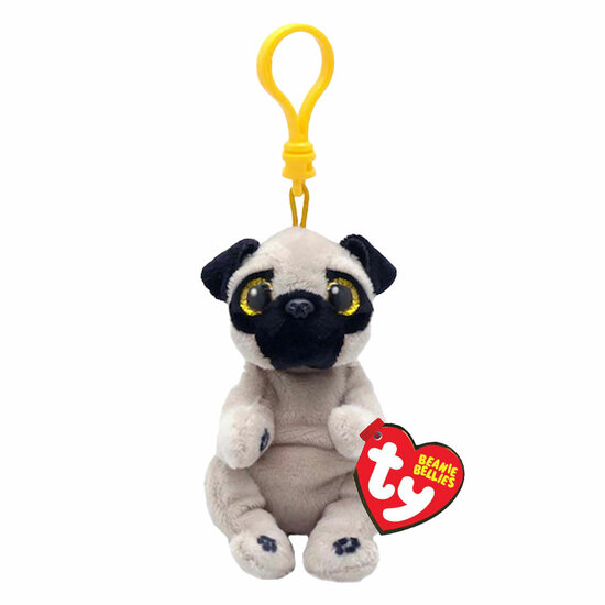 Ty Beanie Babies Bellies Clip Izzy Dog, 10cm