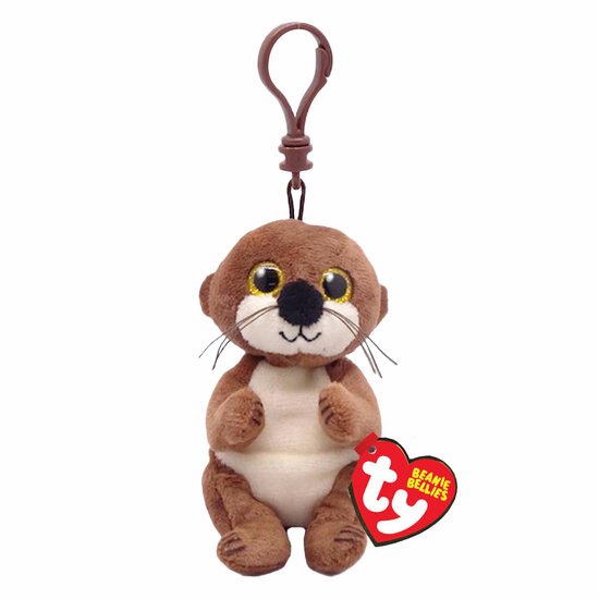 Ty Beanie Babies Bellies Clip Mitch Otter, 10cm