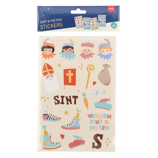 Stickers Sinterklaasfiguren, 49st.