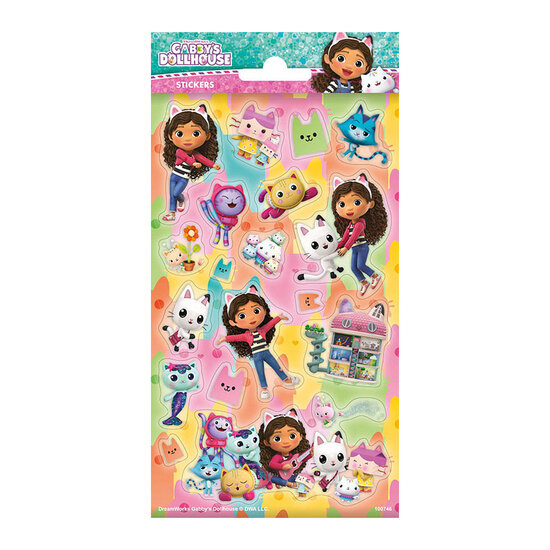 Stickervel Glitter Gabby&#039;s Poppenhuis