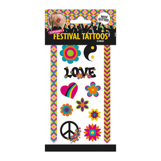 Tattoos Glitter Look Festival