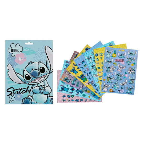 Stitch Stickervellen, 8st.