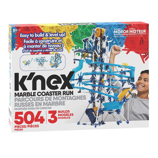 K&#039;Nex Knikkerbaan met Motor, 504dlg.