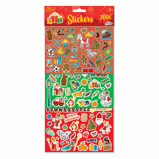 Stickerset Sinterklaas, 200st.