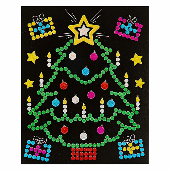 Xmas Holografische Stippen Stickerset