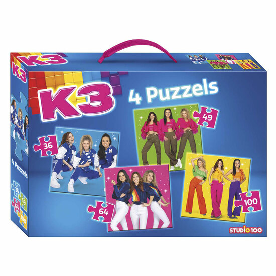 K3 4in1 Puzzel - Sterretjes