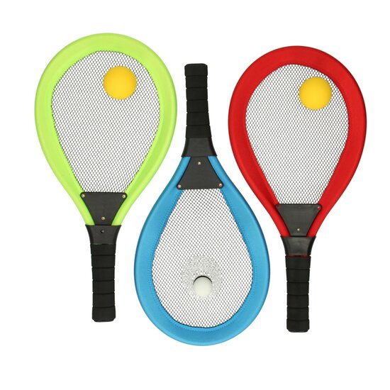 Soft Tennis- en Badmintonset Kleur