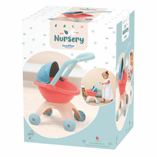 Ecoiffier Nursery Poppenwagen Pastel