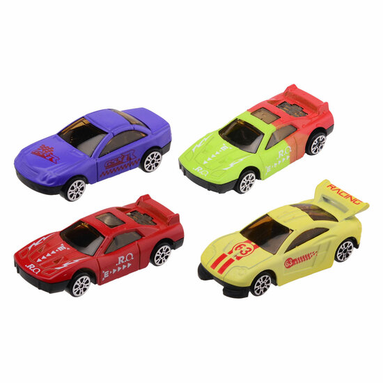 Kleur Veranderende Die-cast Raceauto, 3st.