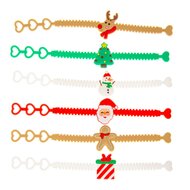 Armbandjes Kerst, set van 12