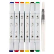 Nassau Fine Art Metallic Brushpens 7-set