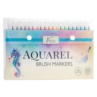 Nassau Aquarel Brush Penseelstiften, 20st.