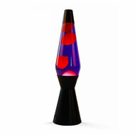 Lavalamp Zwart/Paars, 40cm