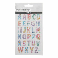 Diamant Stickers Alfabet, 1 Vel